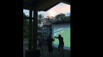 Nonton Timnas Indonesia vs Korsel di Perempat Final, Pria Ini Rela Melek Sampai Matahari Terbit