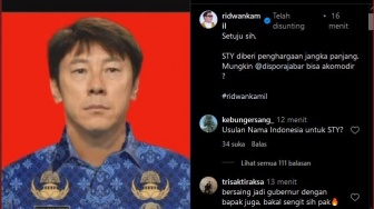 Foto Shin Tae Yong Pakai Baju ASN bertebaran, Ridwan Kamil : Setuju Sih