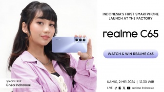Realme C65 Masuk Indonesia 2 Mei, HP Pertama dengan Garansi Anti Lag 4 Tahun