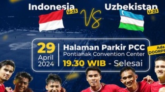 Info Nobar Semifinal Piala Asia U-23 Timnas Indonesia vs Uzbekistan di Pontianak, Ada Doorprize Lho