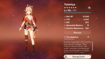 3 Material Ascension Awal yang Dibutuhkan Yoimiya di Game Genshin Impact