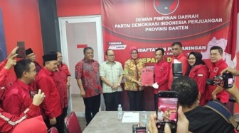 Airin dan Rano Karno Berebut Tiket Bakal Calon Gubernur Banten dari PDI Perjuangan