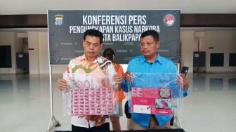 IRT di Balikpapan Diciduk Polisi, 67 Poket Sabu Siap Edar Diamankan