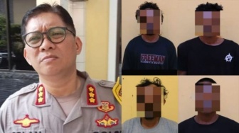 4 OTK Serang Kantor Polisi di Kotawaringin Barat Kalteng, Para Pelaku Kejar Polisi Menggunakan Parang