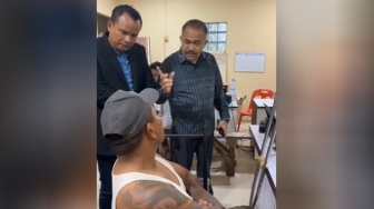 Viral Kamaruddin Simanjuntak 'Tegang Urat' dengan Pecatan Polisi Pembacok Warga di Deli Serdang