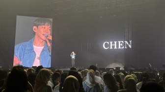Aksi Memukau Chen EXO, Nyanyi Tanpa Musik di Saranghaeyo Indonesia 2024