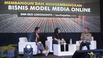 Acara Sumatera Media Summit (SMS) 2024 yang digelar Suara.com berlangsung di Hotel Aryaduta Palembang, Sumatera Selatan (Sumsel), Senin (6/5/2024). [Foto dok. Suara.com]