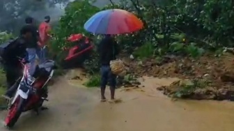 Sitinjau Lauik Diterjang Longsor, 2 Pemotor Dilaporkan Tertimbun dan Jalan Padang-Solok Lumpuh Total