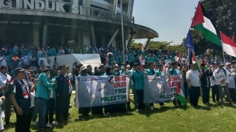 Gemuruh Suara Bela Palestina Menggema di UMS: Dipimpin Rektor dan Ribuan Mahasiswa