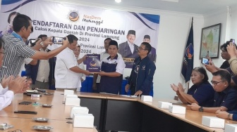 Fraksi Gerindra Daftarkan Rahmat Mirzani Djausal sebagai Balon Gubernur Lampung di Partai Nasdem