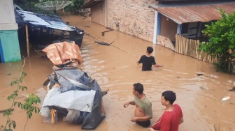 Ribuan Rumah Terendam Banjir, OKU Status Siaga