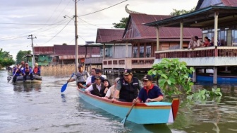 Penampakan Rumah Panggung di Kabupaten Wajo Saat Dilanda Banjir