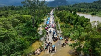 Trans Sulawesi Lumpuh Akibat Banjir di Kabupaten Konawe Utara