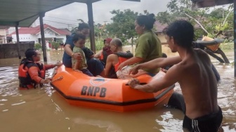 Wilayah Kabupaten Barito Utara Terendam Banjir akibat Hujan Ekstrem