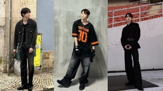 Tak Takut Salah Warna, Intip 5 Outfit Bernuansa Hitam ala Sungchan RIIZE