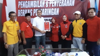 Tondi Daftar Bakal Calon Wali Kota Metro di PDIP, Berharap Ada Koalisi dengan Golkar