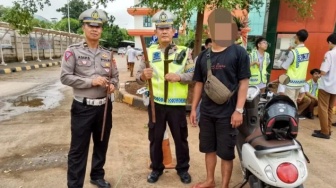 Bawa Samurai Hingga Golok, Pemotor di Serang Diamankan Polisi