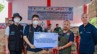 BRI Peduli Bantu Korban Terdampak Erupsi Gunung Ruang