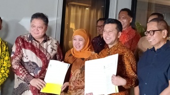 Golkar Resmi Terbitkan Surat Keputusan Usung Khofifah-Emil pada Pilkada Jawa Timur 2024