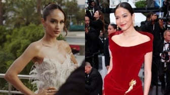 Adu Gaya Cinta Laura dan Putri Marino di Cannes Film Festival: Kenakan Dress Jalak Bali VS Anggrek Bulan