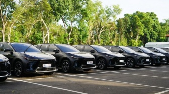 Ratusan Mobil Listrik Toyota bZ4X Diterjunkan di Ajang World Water Forum di Bali