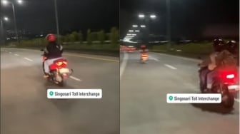 Viral Rombongan Emak-emak Naik Motor Masuk Tol Singosari Malang, Warganet: Korban Maps