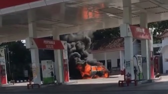 Minibus Terbakar Saat Isi Bensin di SPBU Takeran Magetan, Terungkap Penyebabnya