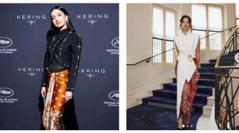Adu Gaya Raline Shah vs Putri Marino Pakai Kain Batik Lilit di Festival Film Cannes: Pancarkan Keanggunan!