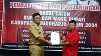 Wow! Kades di Sukoharjo Daftar Bakal Calon Wakil Bupati lewat PDI Perjuangan, Jadi Satu-satunya Pendaftar