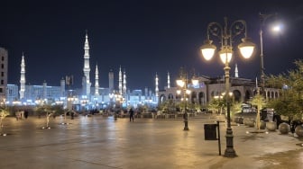 Masjid Nabawi di Kota Madinah. (Suara.com/Chandra)