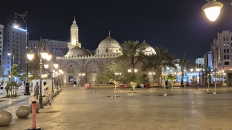 Masjid Quba di Kota Madinah. (Suara.com/Chandra)