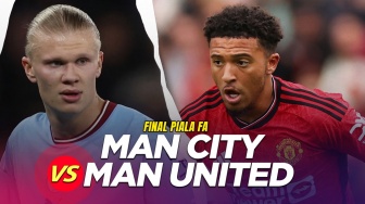 Prediksi Manchester City vs Manchester United, Final Piala FA Malam Ini: Head to Head, Susunan Pemain dan Live Streaming