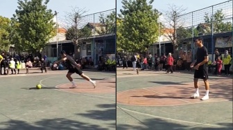 Momen Rizky Ridho Ikut Sparing Futsal Bareng Juniornya di SMA, Netizen Khawatir: Awas Aset Negara