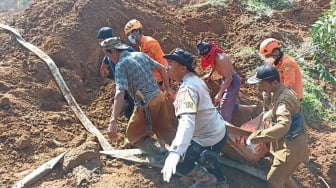 Korban Ketiga Tanah Longsor di Air Naningan Tanggamus Ditemukan, Operasi SAR Ditutup