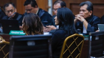 Penyanyi Nayunda Nabila saat menghadiri sidang lanjutan kasus pemerasan dan gratifikasi Kementerian Pertanian dengan Terdakwa Syahrul Yasin Limpo (SYL) di Pengadilan Tipikor, Jakarta, Rabu (29/5/2024). [Suara.com/Alfian Winanto]
