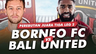 Prediksi Borneo FC vs Bali United di Leg II Perebutan Tempat Ketiga BRI Liga 1