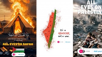 Download Gambar All Eyes on Rafah! Cara Perangi Serangan Keji Israel ke Palestina