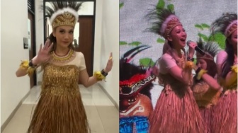 Biasanya Dihujat, BCL Panen Pujian Tampil Pakai Baju Adat Papua di Sekolah Anak