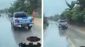 Bukan Pejabat, Mobil Plat Putih Ini Dikawal Polisi Ugal-ugalan hingga Tuai Hujatan