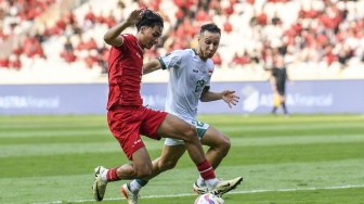 Rafael Struick Buang Peluang Emas, Timnas Indonesia Tahan Imbang Irak di Babak Pertama