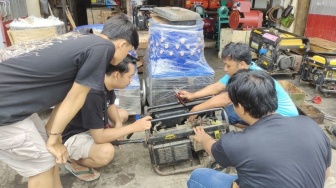 Ludes! Stok Genset di Bandar Lampung Habis Diserbu Warga, Penjual Kewalahan