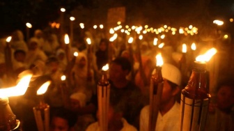 Kota Bogor Bercahaya, Ribuan Warga Ikuti Pawai Obor 1 Muharram