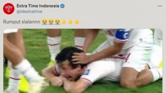 Aksi Selebrasi Tom Haye Jadi Meme Kocak di X, Netizen Kritik Kondisi Rumput GBK: Dikira di Belanda