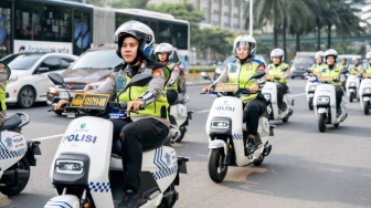 Polwan Polda Metro Gunakan Motor Listrik Rp 20 Jutaan Setara Yamaha Fazzio Sebagai Kendaraan Patroli