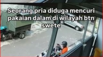 Curi Pakaian Dalam yg Dijemur di Luar Rumah, Pria Ini Langsung Masukkan ke Baju