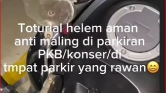 Helm di Borgol Tapi Kunci Nyantol, Trik Anti Maling di PKB Ini Bikin Tepuk Jidat