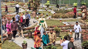 Resmikan Taman Aglaonema Terbesar se-Indonesia di Yogyakarta, Mendes Abdul Halim Iskandar Persilahkan Gunakan Dana Desa