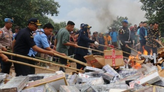 Gempur Rokok Ilegal! Bea Cukai Lampung Musnahkan 40 Juta Batang, Nilainya Fantastis!