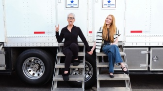 Lindsay Lohan dan Jamie Lee Curtis Pamer Momen Syuting Film Freaky Friday 2