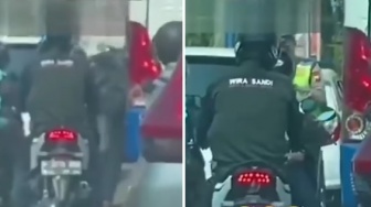 Viral! Pemotor Masuk Bus Saat akan Ditilang, Polisinya Bingung Nyariin